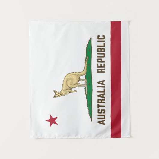 Flagge Kangaroo Wandteppich (Vorderseite)
