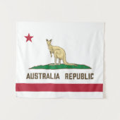 Flagge Kangaroo Wandteppich (Vorderseite (Horizontal))
