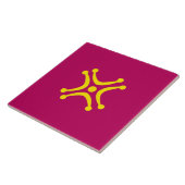 Flagge Kantabriens Lábaru Fliese (Seite)