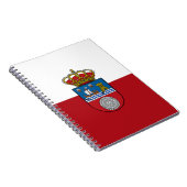 Flagge Kantabriens (Spanien) Notizblock (Rechte Seite)