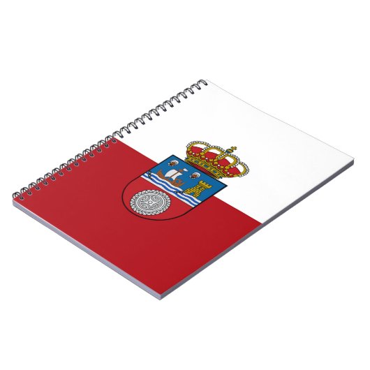 Flagge Kantabriens (Spanien) Notizblock (Linke Seite)