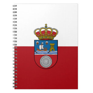 Flagge Kantabriens (Spanien) Notizblock