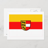 Flagge Kärntens, Österreich Postkarte (Vorne/Hinten)