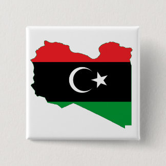 Flagge-Karte des Königreiches von Libyen Button
