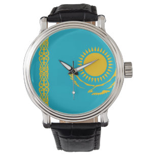 Flagge Kasachstan Armbanduhr