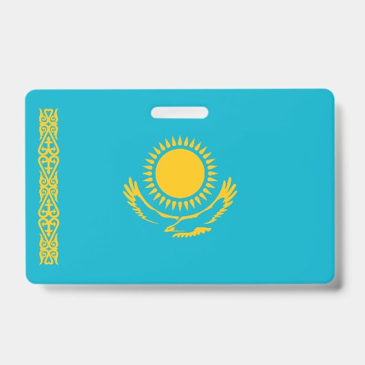Flagge Kasachstan Ausweis (Vorderseite)