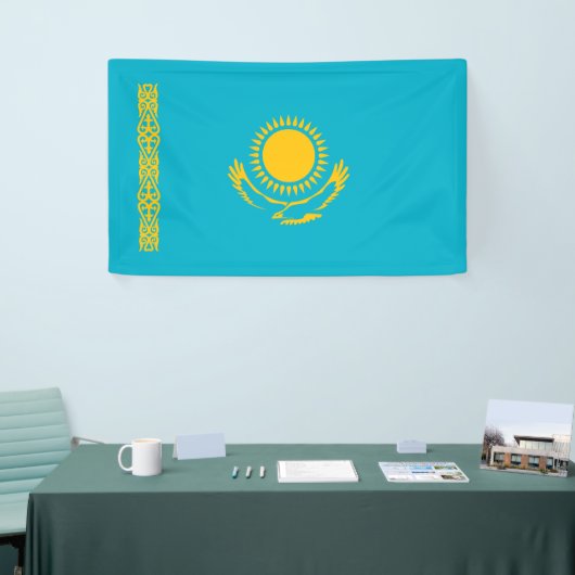 Flagge Kasachstan Banner (Messeveranstaltung)
