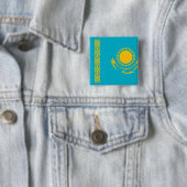 Flagge Kasachstan Button (Beispiel)
