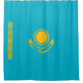 Flagge Kasachstan Duschvorhang (Vorderseite)
