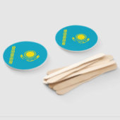 Flagge Kasachstan Fächer (Non-assembled)