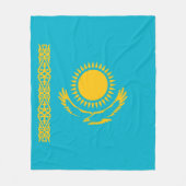 Flagge Kasachstan Fleecedecke (Vorderseite)