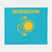 Flagge Kasachstan Fleecedecke (Vorderseite (Horizontal))