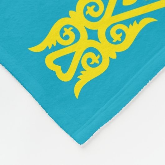 Flagge Kasachstan Fleecedecke (Ecke)