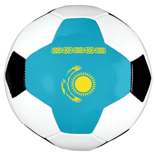 Flagge Kasachstan Fußball (Gedreht)