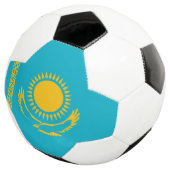 Flagge Kasachstan Fußball (Dreiviertel)