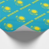 Flagge Kasachstan Geschenkpapier (Ecke)