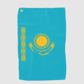 Flagge Kasachstan Golfhandtuch (Vorderseite)