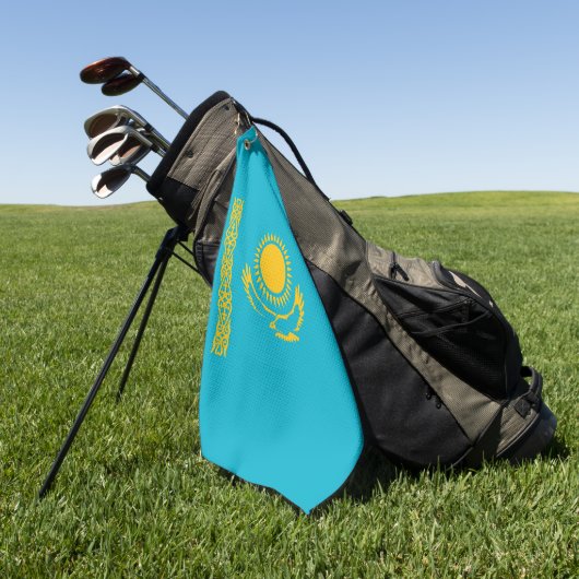 Flagge Kasachstan Golfhandtuch (Gras)