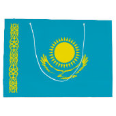 Flagge Kasachstan Große Geschenktüte (Rückseite)