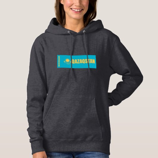 Flagge Kasachstan Hoodie (Vorderseite)