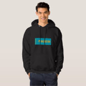 Flagge Kasachstan Hoodie (Vorne ganz)