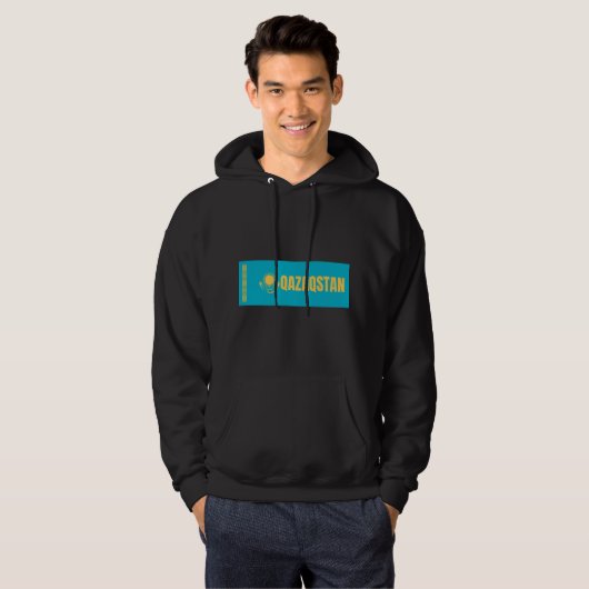 Flagge Kasachstan Hoodie (Vorne ganz)