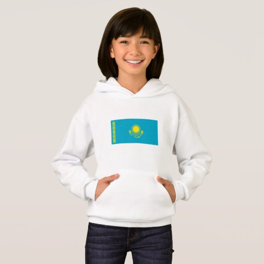 Flagge Kasachstan Hoodie (Vorne ganz)