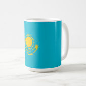 Flagge Kasachstan Kaffeetasse (VorderseiteRechts)