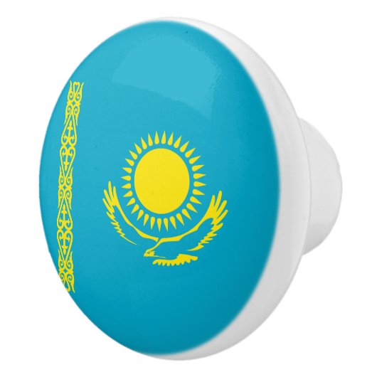 Flagge Kasachstan Keramikknauf (Rechts)