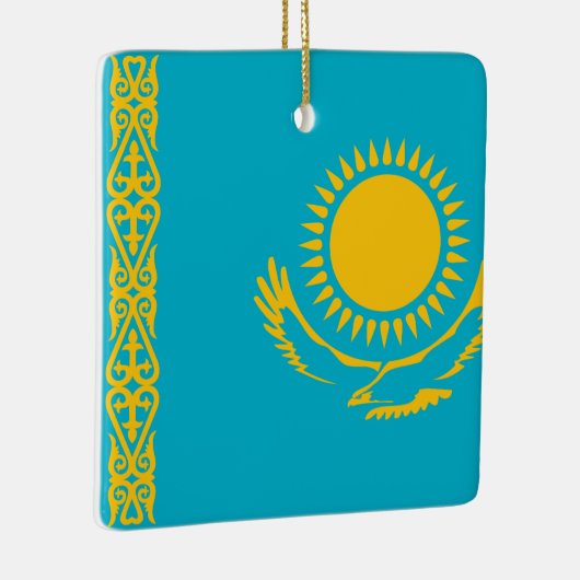 Flagge Kasachstan Keramikornament (Rechts)