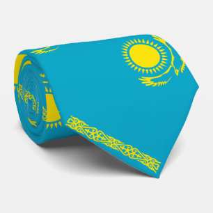 Flagge Kasachstan Krawatte