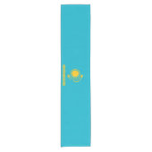 Flagge Kasachstan Kurzer Tischläufer (Vorderseite)