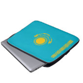 Flagge Kasachstan Laptopschutzhülle (Vorne Knopf)