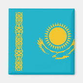 Flagge Kasachstan Magnet (Vorne)