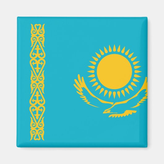 Flagge Kasachstan Magnet (Vorne)