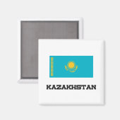 Flagge Kasachstan Magnet (Vorderseite/Rückseite)