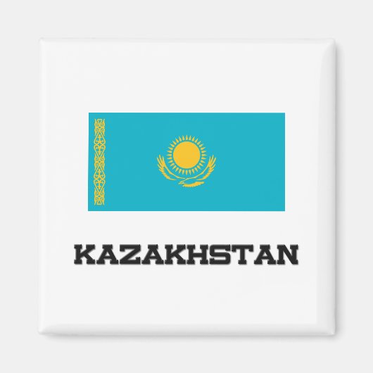 Flagge Kasachstan Magnet (Vorne)