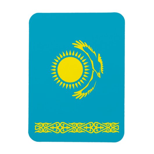 Flagge Kasachstan Magnet (Vertikal)