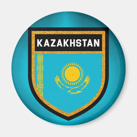 Flagge Kasachstan Magnet (Vorne)