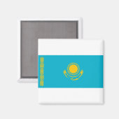 Flagge Kasachstan Magnet (Vorderseite/Rückseite)