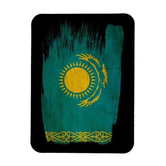 Flagge Kasachstan Magnet (Vertikal)