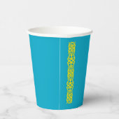 Flagge Kasachstan Pappbecher (Rechts)