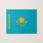 Flagge Kasachstan Puzzle (Horizontal)