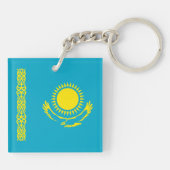 Flagge Kasachstan Schlüsselanhänger (Rückseite)