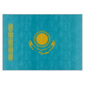 Flagge Kasachstan Schneidebrett (Vorderseite)