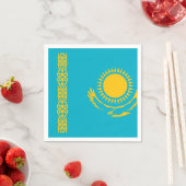 Flagge Kasachstan Serviette (Beispiel)