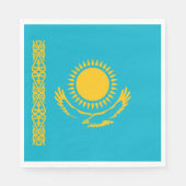 Flagge Kasachstan Serviette (Vorderseite)