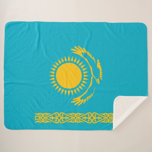 Flagge Kasachstan Sherpadecke (Vorderseite (Horizontal))