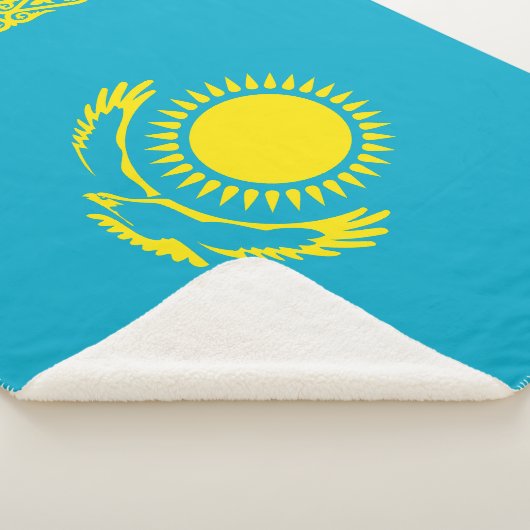 Flagge Kasachstan Sherpadecke (3/4)