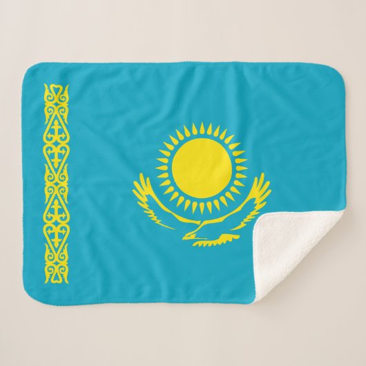 Flagge Kasachstan Sherpadecke (Vorderseite (Horizontal))